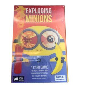 Exploding Minions Card Game Age 7+ 2-5 Players Family Friendly Fun Strategy New